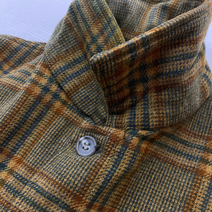【中古品】【メンズ】 WOOLRICH ウールリッチ 70's VINTAGE CHECK SHIRT JACKET 70年代 ヴィンテージ チェック シャツ ジャケット アウター 144-260623-sa-01-tei サイズ：42 カラー：イエロー 万代Net店