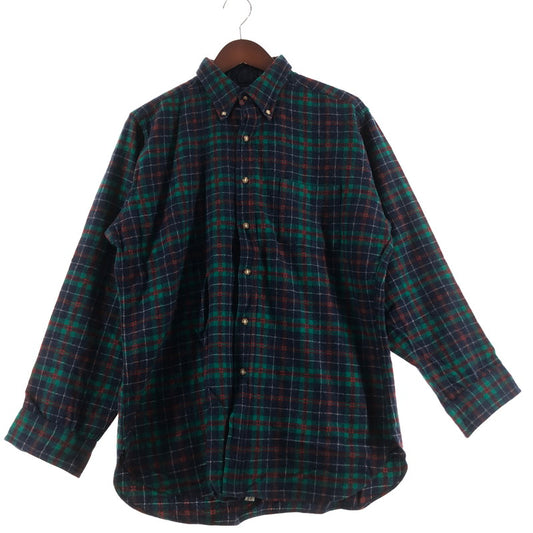 【中古品】【メンズ】 PENDLETON ペンドルトン 50's VINTAGE WOOL CHECK SHIRT 50年代 ビンテージ ウール チェック シャツ 長袖 トップス 145-260622-sa-11-tei サイズ：L カラー：ブルー 万代Net店