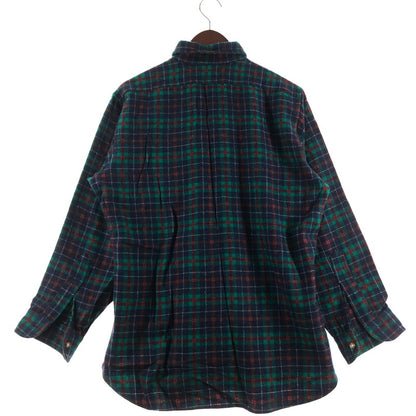 【中古品】【メンズ】 PENDLETON ペンドルトン 50's VINTAGE WOOL CHECK SHIRT 50年代 ビンテージ ウール チェック シャツ 長袖 トップス 145-260622-sa-11-tei サイズ：L カラー：ブルー 万代Net店