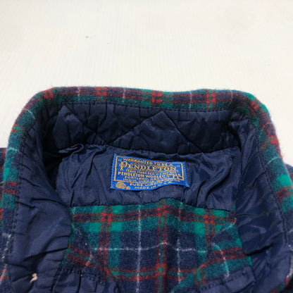 【中古品】【メンズ】 PENDLETON ペンドルトン 50's VINTAGE WOOL CHECK SHIRT 50年代 ビンテージ ウール チェック シャツ 長袖 トップス 145-260622-sa-11-tei サイズ：L カラー：ブルー 万代Net店