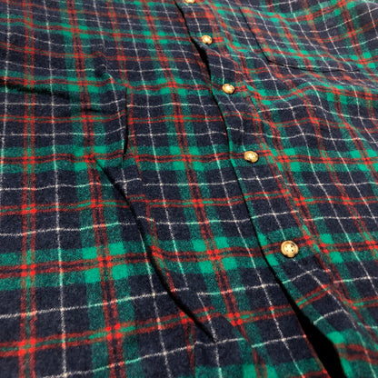 【中古品】【メンズ】 PENDLETON ペンドルトン 50's VINTAGE WOOL CHECK SHIRT 50年代 ビンテージ ウール チェック シャツ 長袖 トップス 145-260622-sa-11-tei サイズ：L カラー：ブルー 万代Net店