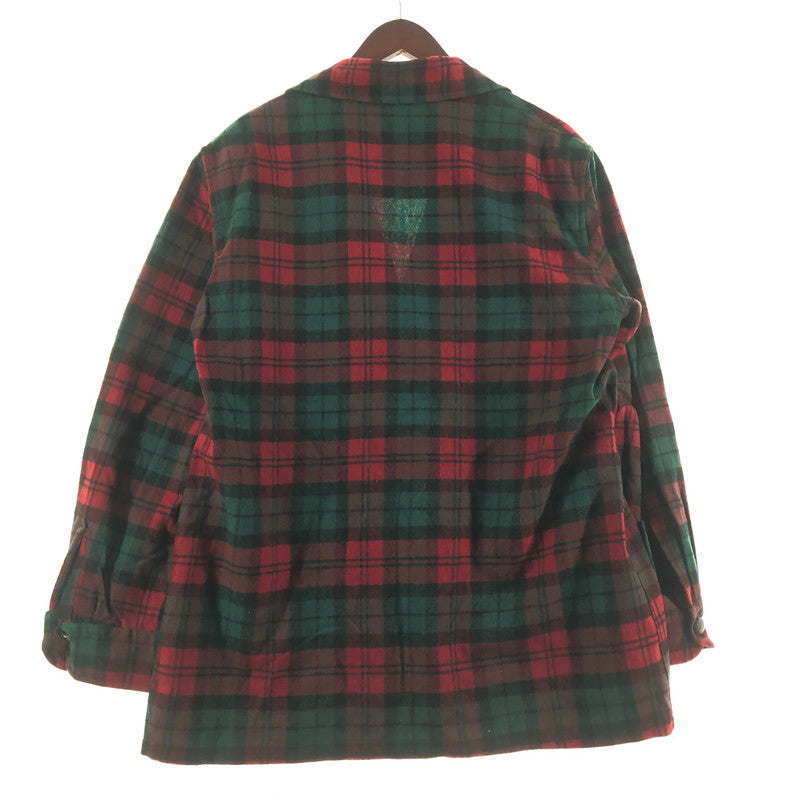 【中古品】【メンズ】 PENDLETON ペンドルトン 50's VINTAGE CHECK TAILORED JACKET 50年代 ビンテージ チェック テーラー ジャケット アウター 145-260622-sa-12-tei サイズ：L カラー：レッド 万代Net店