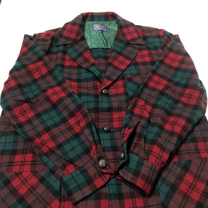 【中古品】【メンズ】 PENDLETON ペンドルトン 50's VINTAGE CHECK TAILORED JACKET 50年代 ビンテージ チェック テーラー ジャケット アウター 145-260622-sa-12-tei サイズ：L カラー：レッド 万代Net店