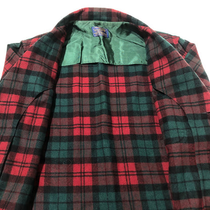 【中古品】【メンズ】 PENDLETON ペンドルトン 50's VINTAGE CHECK TAILORED JACKET 50年代 ビンテージ チェック テーラー ジャケット アウター 145-260622-sa-12-tei サイズ：L カラー：レッド 万代Net店