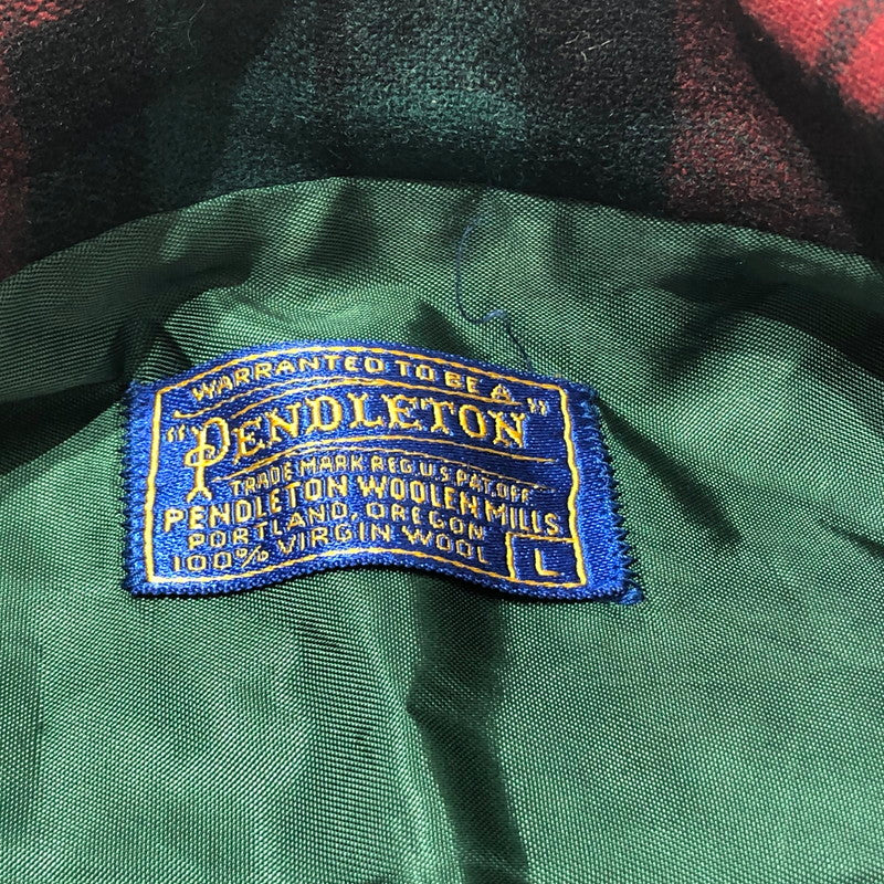 【中古品】【メンズ】 PENDLETON ペンドルトン 50's VINTAGE CHECK TAILORED JACKET 50年代 ビンテージ チェック テーラー ジャケット アウター 145-260622-sa-12-tei サイズ：L カラー：レッド 万代Net店