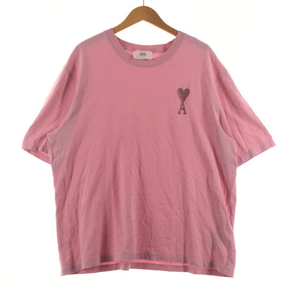 【中古品】【メンズ】 AMI ALEXANDRE MATTIUSSI アミ アレクサンドル マティッシ LOGO S/S TEE ロゴ ショートスリーブ Ｔシャツ 半袖 トップス 141-260622-sa-04-tei サイズ：L カラー：ピンク 万代Net店