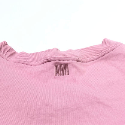 【中古品】【メンズ】 AMI ALEXANDRE MATTIUSSI アミ アレクサンドル マティッシ LOGO S/S TEE ロゴ ショートスリーブ Ｔシャツ 半袖 トップス 141-260622-sa-04-tei サイズ：L カラー：ピンク 万代Net店
