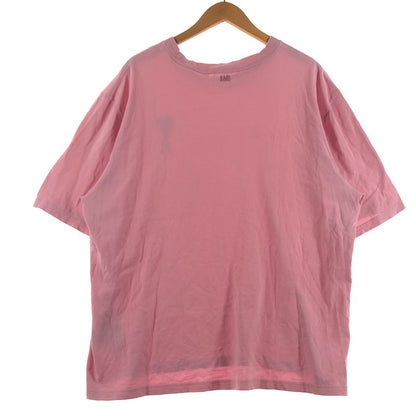 【中古品】【メンズ】 AMI ALEXANDRE MATTIUSSI アミ アレクサンドル マティッシ LOGO S/S TEE ロゴ ショートスリーブ Ｔシャツ 半袖 トップス 141-260622-sa-04-tei サイズ：L カラー：ピンク 万代Net店