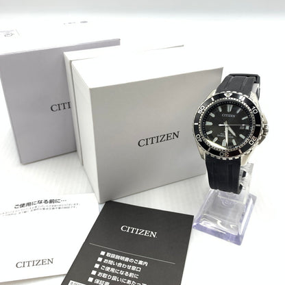 【中古品】【メンズ】 CITIZEN シチズン ECO DRIVE DIVERS 200M E168-003FR01 エコドライブ ドライバーズ 腕時計 ウォッチ 197-260804-ko-13-tei カラー：ブラック 万代Net店