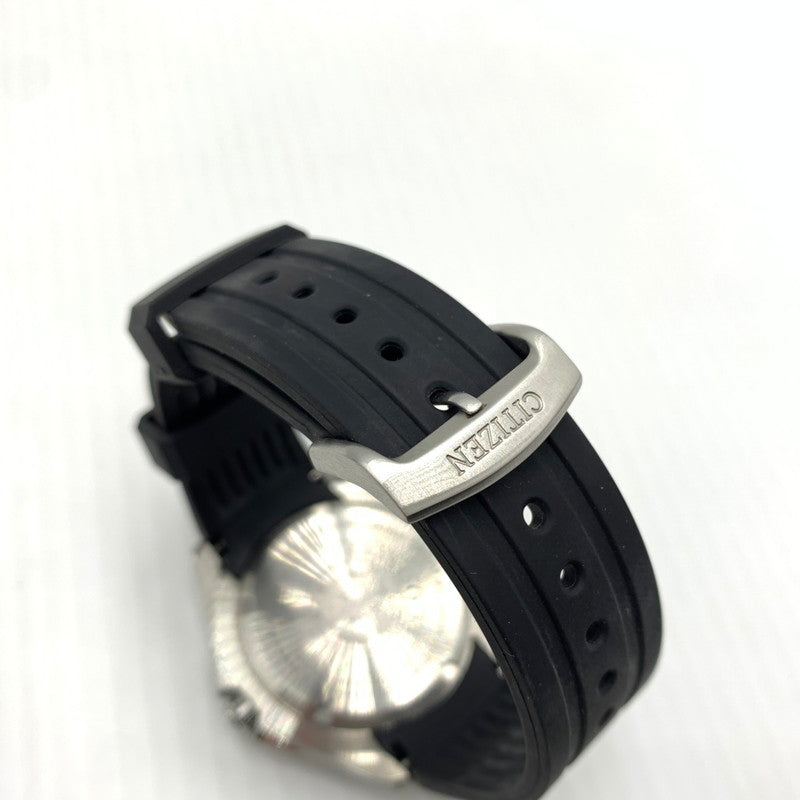 【中古品】【メンズ】 CITIZEN シチズン ECO DRIVE DIVERS 200M E168-003FR01 エコドライブ ドライバーズ 腕時計 ウォッチ 197-260804-ko-13-tei カラー：ブラック 万代Net店