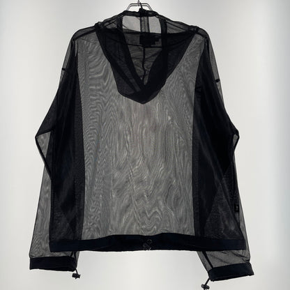【中古品】【メンズ】 STUSSY ステューシー MESH HOODIE MADE IN JAPAN メッシュフーディー アウター プルオーバーパーカー 日本製 142-260625-ss-04-tei サイズ：S カラー：ブラック 万代Net店