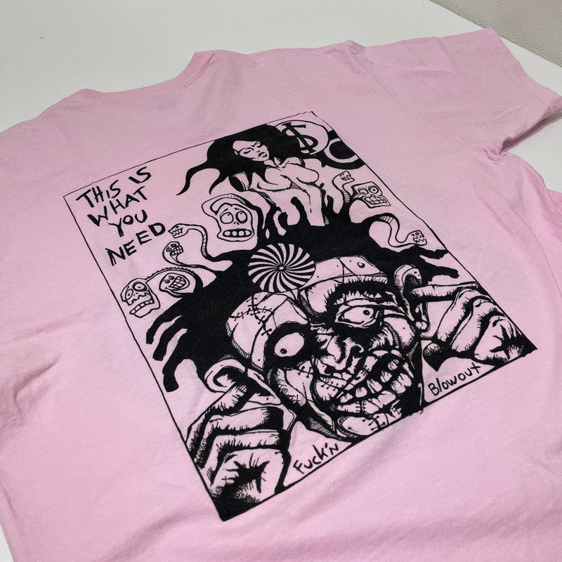 【中古品】【メンズ】 Supreme シュプリーム 25FW FUCKIN BLOWOUT S/S TEE ファッキンブローアウト ショートスリーブTシャツ 半袖トップス 149-260625-ss-01-tei サイズ：M カラー：ライトピンク 万代Net店