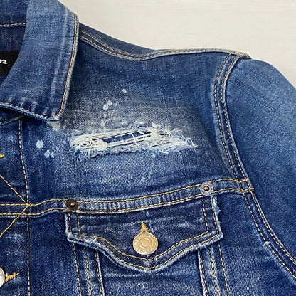 【現状渡し品】【メンズ】 DSQUARED2 ディースクエアード DAN JEAN JACKET S74AM1231 S30789 ダン ジーン ジャケット アウター デニム 141-260624-sa-21-tei サイズ：48 カラー：インディゴ 万代Net店