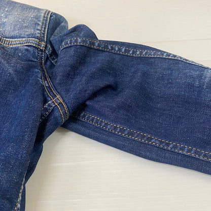 【現状渡し品】【メンズ】 DSQUARED2 ディースクエアード DAN JEAN JACKET S74AM1231 S30789 ダン ジーン ジャケット アウター デニム 141-260624-sa-21-tei サイズ：48 カラー：インディゴ 万代Net店
