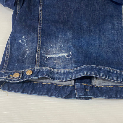 【現状渡し品】【メンズ】 DSQUARED2 ディースクエアード DAN JEAN JACKET S74AM1231 S30789 ダン ジーン ジャケット アウター デニム 141-260624-sa-21-tei サイズ：48 カラー：インディゴ 万代Net店