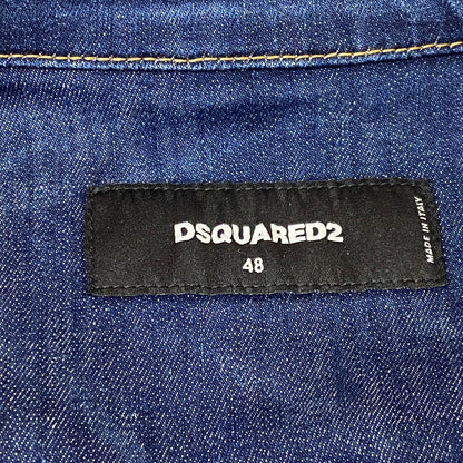 【現状渡し品】【メンズ】 DSQUARED2 ディースクエアード DAN JEAN JACKET S74AM1231 S30789 ダン ジーン ジャケット アウター デニム 141-260624-sa-21-tei サイズ：48 カラー：インディゴ 万代Net店