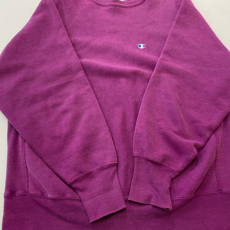 【中古品】【メンズ】 CHAMPION チャンピオン REVERSE WEAVE 90's SWEAT リバース ウェーブ 90年代 スウェット 長袖 トップス トレーナー 145-260624-sa-09-tei サイズ：XL カラー：パープル 万代Net店