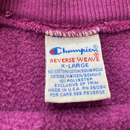 【中古品】【メンズ】 CHAMPION チャンピオン REVERSE WEAVE 90's SWEAT リバース ウェーブ 90年代 スウェット 長袖 トップス トレーナー 145-260624-sa-09-tei サイズ：XL カラー：パープル 万代Net店