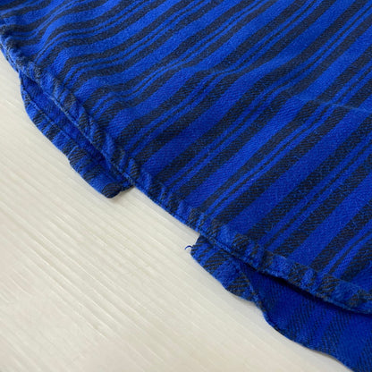 【中古品】【メンズ】 ST.JOHN'S BAY セント ジョンズ ペイ × BIG MAC ビッグ マック 別注コラボ 80's VINTAGE FLANNELSHIRT 80年代 ヴィンテージ フランネルシャツ 長袖 トップス 145-260624-sa-24-tei サイズ：LT カラー：ブルー 万代Net店