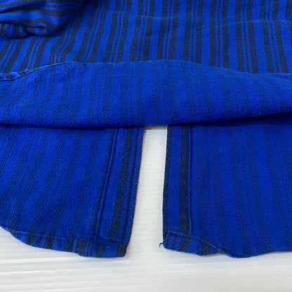 【中古品】【メンズ】 ST.JOHN'S BAY セント ジョンズ ペイ × BIG MAC ビッグ マック 別注コラボ 80's VINTAGE FLANNELSHIRT 80年代 ヴィンテージ フランネルシャツ 長袖 トップス 145-260624-sa-24-tei サイズ：LT カラー：ブルー 万代Net店