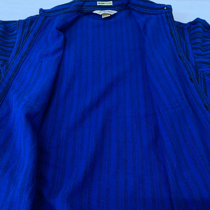 【中古品】【メンズ】 ST.JOHN'S BAY セント ジョンズ ペイ × BIG MAC ビッグ マック 別注コラボ 80's VINTAGE FLANNELSHIRT 80年代 ヴィンテージ フランネルシャツ 長袖 トップス 145-260624-sa-24-tei サイズ：LT カラー：ブルー 万代Net店