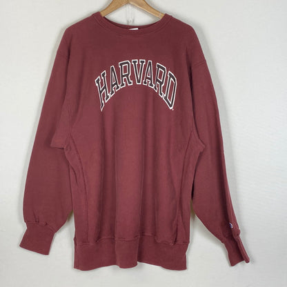 【中古品】【メンズ】 CHAMPION チャンピオン 90's REVERSE WEAVE HARVARD SWEAT 90年代 リバース ウィーブ ハーバード スウェット 長袖 トップス トレーナー 145-260624-sa-06-tei サイズ：XXL カラー：ボルドー 万代Net店