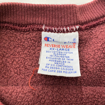 【中古品】【メンズ】 CHAMPION チャンピオン 90's REVERSE WEAVE HARVARD SWEAT 90年代 リバース ウィーブ ハーバード スウェット 長袖 トップス トレーナー 145-260624-sa-06-tei サイズ：XXL カラー：ボルドー 万代Net店
