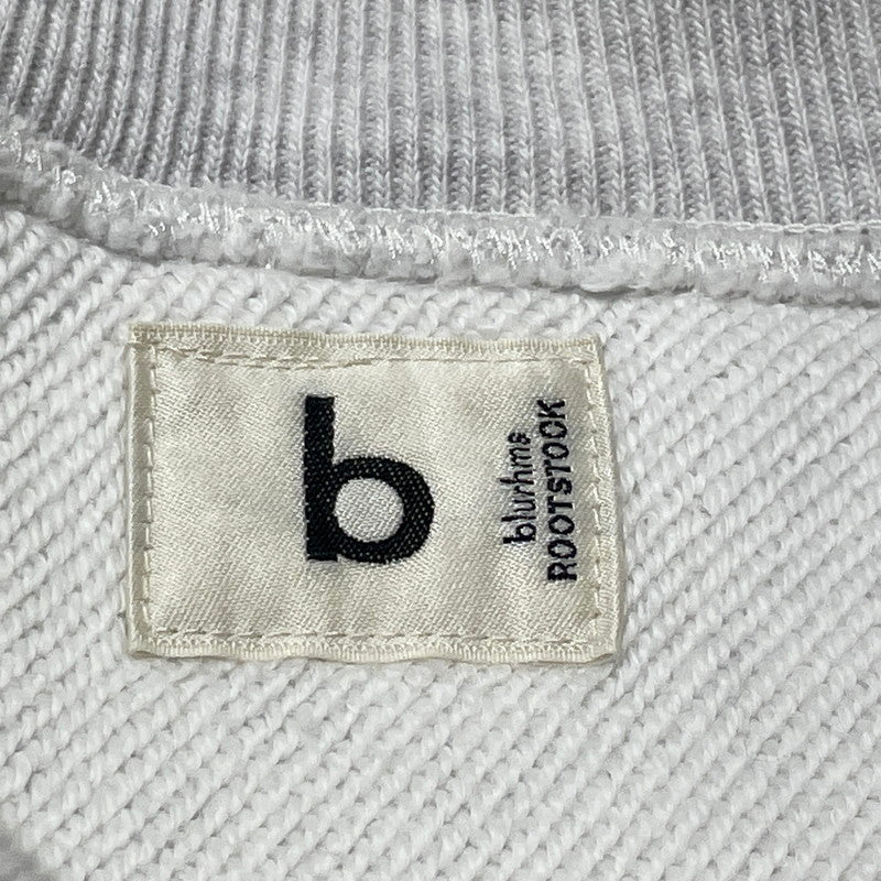 【中古品】【メンズ】 BLURHMS ROOTSTOCK ブラーム スルーツストック BSHOP SWEAT ROOTS21F18BS ビショップ 別注 スウェット 長袖 トップス トレーナー 140-260807-sa-04-tei サイズ：4 カラー：グレー 万代Net店
