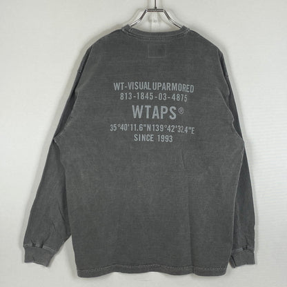 【中古品】【メンズ】 WTAPS ダブルタップス 24AW SPEC L/S COTTON OD 242ATDT-CSM09 24秋冬 スペック ロングスリーブ コットン オリーブドライブ 長袖 トップス 142-260624-sa-11-tei サイズ：02 カラー：グレー 万代Net店