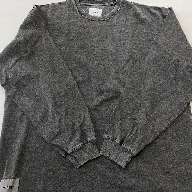 【中古品】【メンズ】 WTAPS ダブルタップス 24AW SPEC L/S COTTON OD 242ATDT-CSM09 24秋冬 スペック ロングスリーブ コットン オリーブドライブ 長袖 トップス 142-260624-sa-11-tei サイズ：02 カラー：グレー 万代Net店