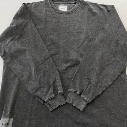 【中古品】【メンズ】 WTAPS ダブルタップス 24AW SPEC L/S COTTON OD 242ATDT-CSM09 24秋冬 スペック ロングスリーブ コットン オリーブドライブ 長袖 トップス 142-260624-sa-11-tei サイズ：02 カラー：グレー 万代Net店