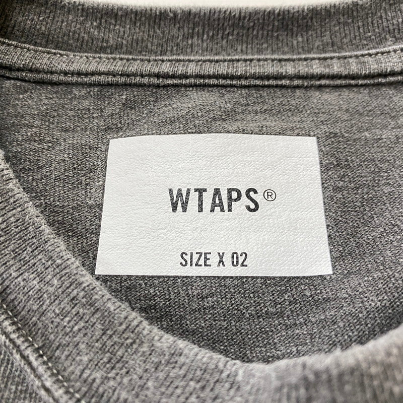【中古品】【メンズ】 WTAPS ダブルタップス 24AW SPEC L/S COTTON OD 242ATDT-CSM09 24秋冬 スペック ロングスリーブ コットン オリーブドライブ 長袖 トップス 142-260624-sa-11-tei サイズ：02 カラー：グレー 万代Net店
