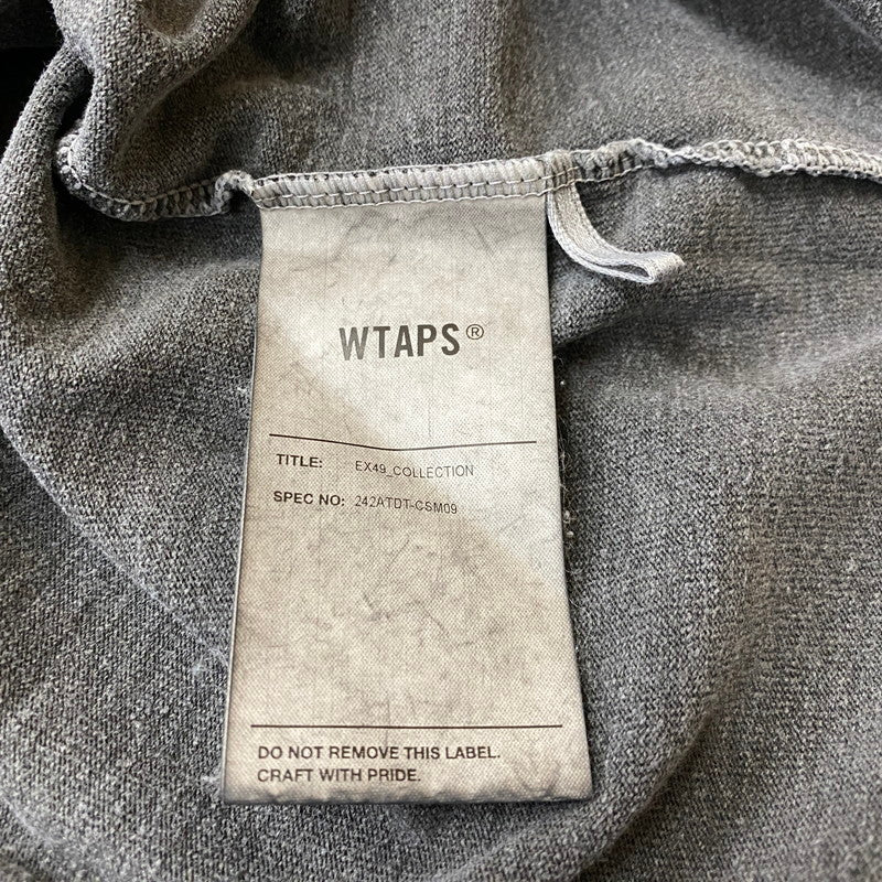 【中古品】【メンズ】 WTAPS ダブルタップス 24AW SPEC L/S COTTON OD 242ATDT-CSM09 24秋冬 スペック ロングスリーブ コットン オリーブドライブ 長袖 トップス 142-260624-sa-11-tei サイズ：02 カラー：グレー 万代Net店