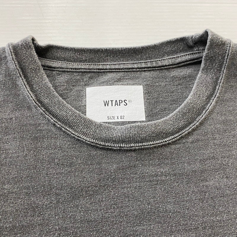【中古品】【メンズ】 WTAPS ダブルタップス 24AW SPEC L/S COTTON OD 242ATDT-CSM09 24秋冬 スペック ロングスリーブ コットン オリーブドライブ 長袖 トップス 142-260624-sa-11-tei サイズ：02 カラー：グレー 万代Net店