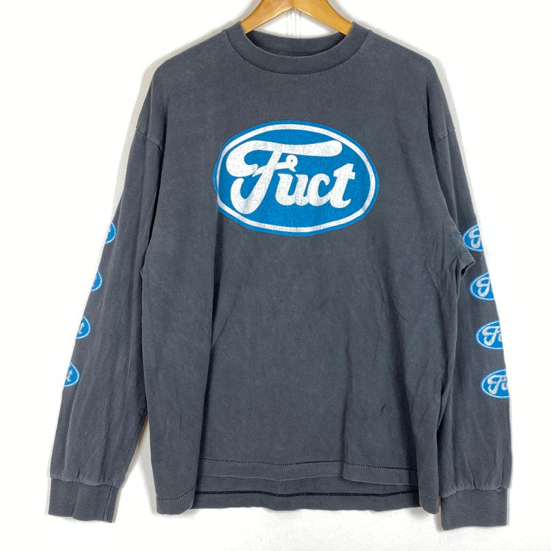 【中古品】【メンズ】 FUCT RAGE AGAINST L/S TEE ファクト レイジ アゲイン ロングスリーブ Ｔシャツ 長袖 トップス 147-260624-sa-13-tei サイズ：XL カラー：ブラック 万代Net店
