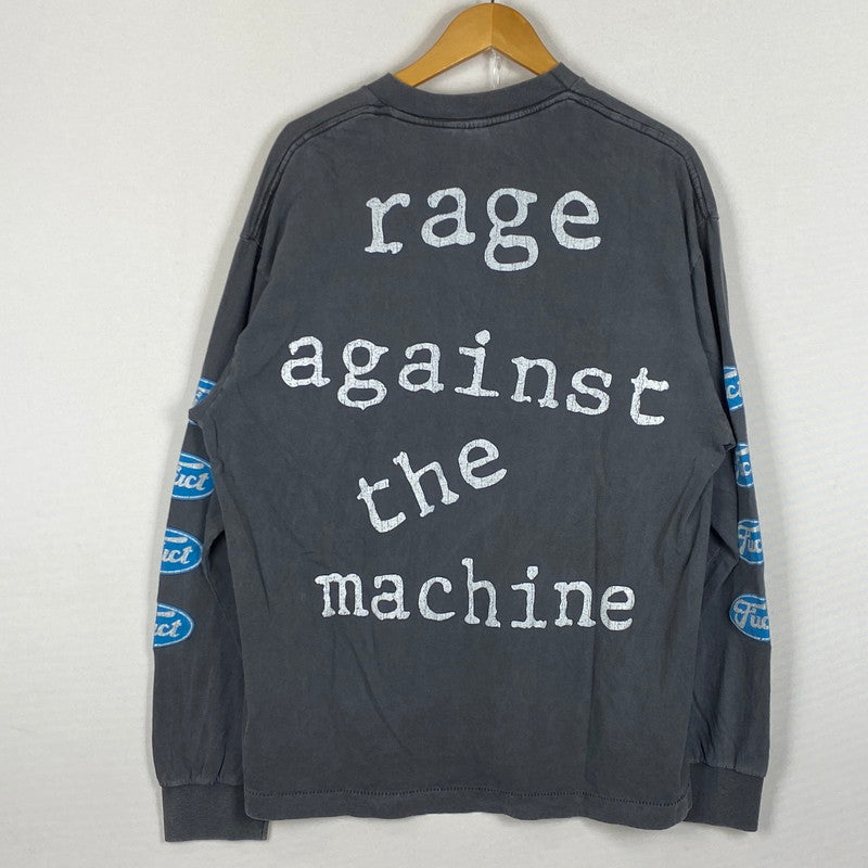 【中古品】【メンズ】 FUCT RAGE AGAINST L/S TEE ファクト レイジ アゲイン ロングスリーブ Ｔシャツ 長袖 トップス 147-260624-sa-13-tei サイズ：XL カラー：ブラック 万代Net店
