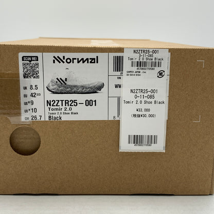 【中古品】【メンズ】 NNormal ノーマル TOMIR 2.0 SHOE BLACK N2ZTR25-001 トミール2.0 スニーカー 靴 シューズ 162-260624-ko-14-tei サイズ：26.7cm カラー：ブラック 万代Net店