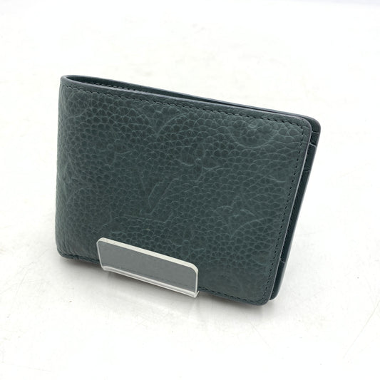 【中古品】【メンズ/レディース】 LOUIS VUITTON ルイヴィトン M14252 モノグラム・ポルトフォイユ ミュルティプル 財布 二つ折りウォレット 札入れ 179-260624-ko-17-tei カラー：ブルー系 万代Net店