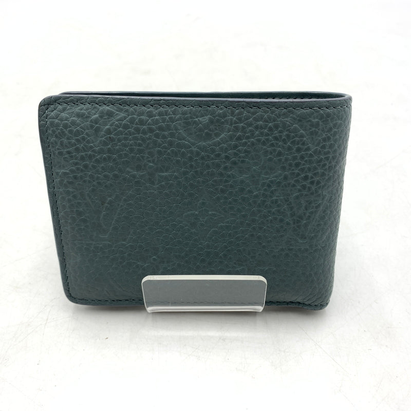 【中古品】【メンズ/レディース】 LOUIS VUITTON ルイヴィトン M14252 モノグラム・ポルトフォイユ ミュルティプル 財布 二つ折りウォレット 札入れ 179-260624-ko-17-tei カラー：ブルー系 万代Net店