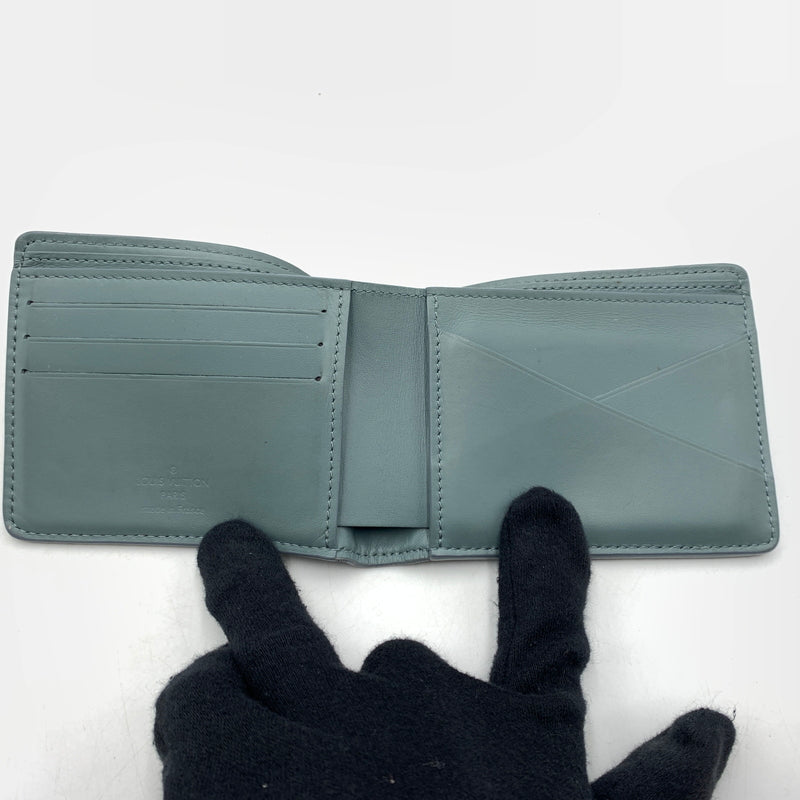 【中古品】【メンズ/レディース】 LOUIS VUITTON ルイヴィトン M14252 モノグラム・ポルトフォイユ ミュルティプル 財布 二つ折りウォレット 札入れ 179-260624-ko-17-tei カラー：ブルー系 万代Net店