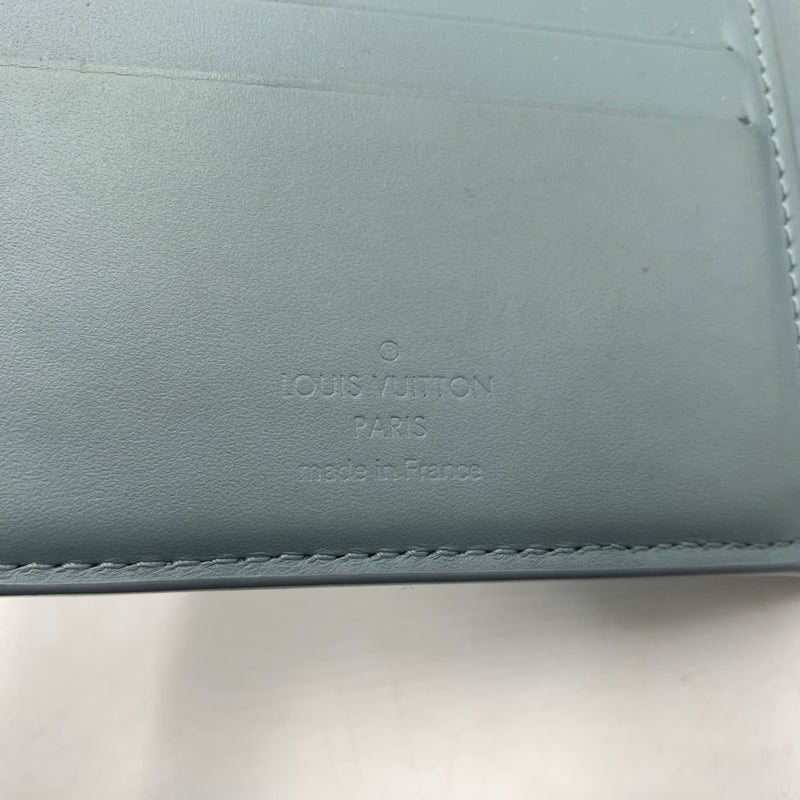 【中古品】【メンズ/レディース】 LOUIS VUITTON ルイヴィトン M14252 モノグラム・ポルトフォイユ ミュルティプル 財布 二つ折りウォレット 札入れ 179-260624-ko-17-tei カラー：ブルー系 万代Net店