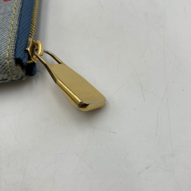 【中古品】【メンズ/レディース】 LOUIS VUITTON ルイヴィトン N00188 デニム ポシェットクレ LVバーズダミエ 財布 コインケース 179-260624-ko-16-tei カラー：ブルー系 万代Net店