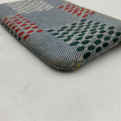 【中古品】【メンズ/レディース】 LOUIS VUITTON ルイヴィトン N00188 デニム ポシェットクレ LVバーズダミエ 財布 コインケース 179-260624-ko-16-tei カラー：ブルー系 万代Net店