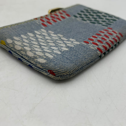 【中古品】【メンズ/レディース】 LOUIS VUITTON ルイヴィトン N00188 デニム ポシェットクレ LVバーズダミエ 財布 コインケース 179-260624-ko-16-tei カラー：ブルー系 万代Net店
