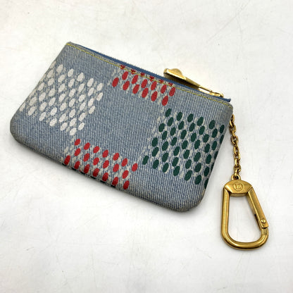 【中古品】【メンズ/レディース】 LOUIS VUITTON ルイヴィトン N00188 デニム ポシェットクレ LVバーズダミエ 財布 コインケース 179-260624-ko-16-tei カラー：ブルー系 万代Net店