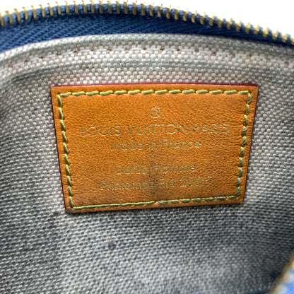 【中古品】【メンズ/レディース】 LOUIS VUITTON ルイヴィトン N00188 デニム ポシェットクレ LVバーズダミエ 財布 コインケース 179-260624-ko-16-tei カラー：ブルー系 万代Net店