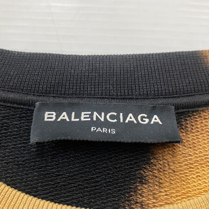 【中古品】【メンズ】 BALENCIAGA バレンシアガ 17AW OVERSIZE BLEACH HOMME SWEATER 17秋冬 オーバーサイズ ブリーチ オム セーター 長袖 トップス 141-260624-sa-15-tei サイズ：M カラー：ブラックブラウン 万代Net店