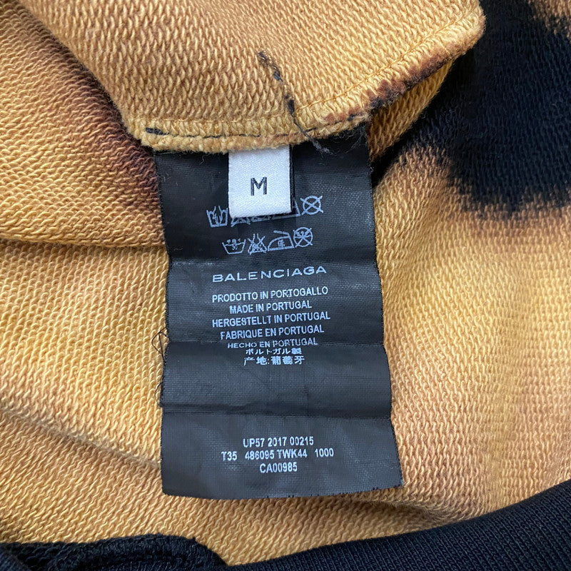 【中古品】【メンズ】 BALENCIAGA バレンシアガ 17AW OVERSIZE BLEACH HOMME SWEATER 17秋冬 オーバーサイズ ブリーチ オム セーター 長袖 トップス 141-260624-sa-15-tei サイズ：M カラー：ブラックブラウン 万代Net店