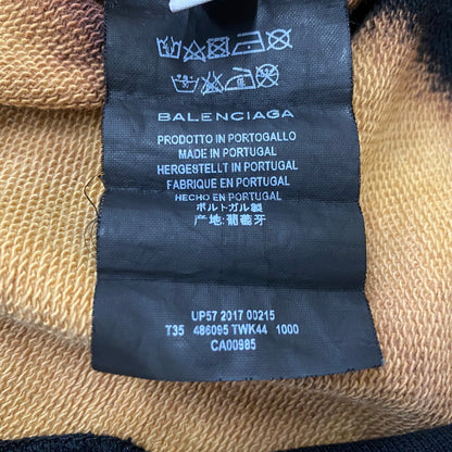 【中古品】【メンズ】 BALENCIAGA バレンシアガ 17AW OVERSIZE BLEACH HOMME SWEATER 17秋冬 オーバーサイズ ブリーチ オム セーター 長袖 トップス 141-260624-sa-15-tei サイズ：M カラー：ブラックブラウン 万代Net店