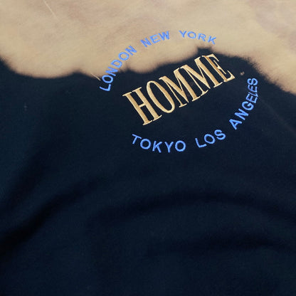 【中古品】【メンズ】 BALENCIAGA バレンシアガ 17AW OVERSIZE BLEACH HOMME SWEATER 17秋冬 オーバーサイズ ブリーチ オム セーター 長袖 トップス 141-260624-sa-15-tei サイズ：M カラー：ブラックブラウン 万代Net店